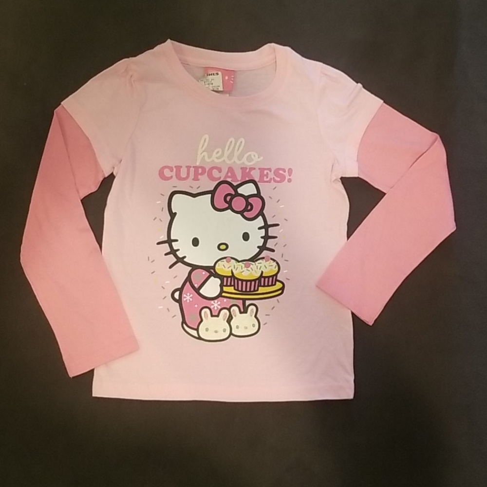 Hello Kitty Cupcake long Sleeve Shirt 6x